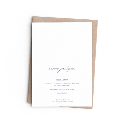 Greeting Card - Fresh Lemons