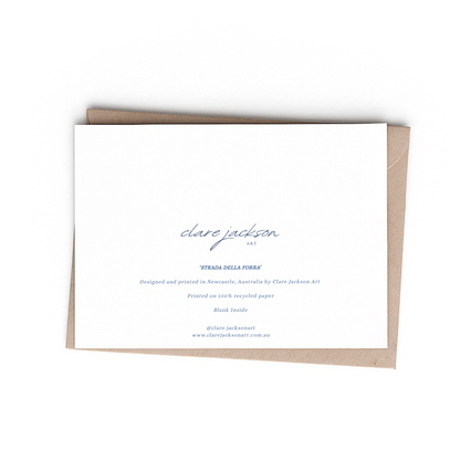 Greeting Card - Strada Della Forra