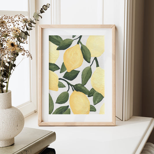 Fresh Lemons - Fine Art Print
